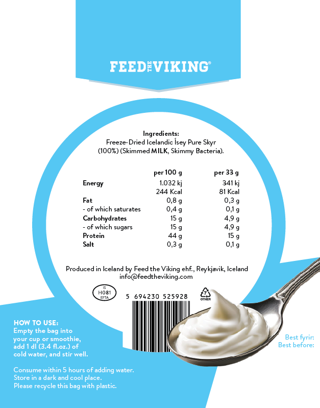 Frostþurrkað Hreint Skyr