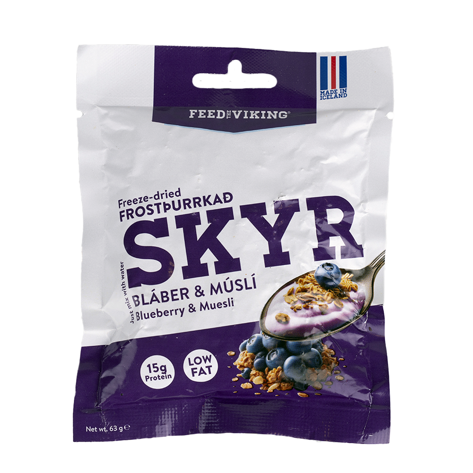 Frostþurrkað Bláberjaskyr með Múslí