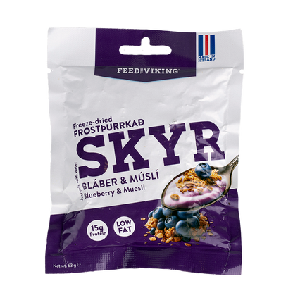 Frostþurrkað Bláberjaskyr með Múslí